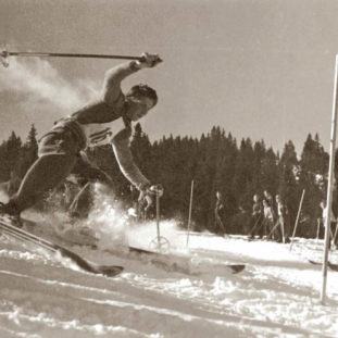 historisches Skirennen